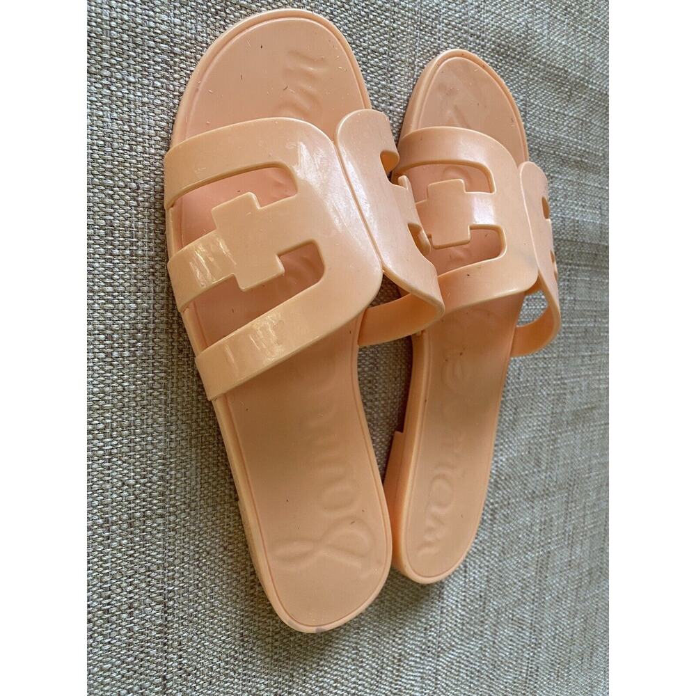 Sam Edelman Peach Slide Sandals - Picture 2 of 6
